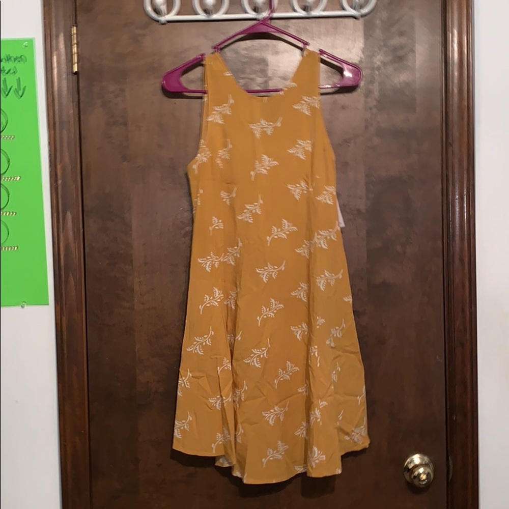Yellow floral dress